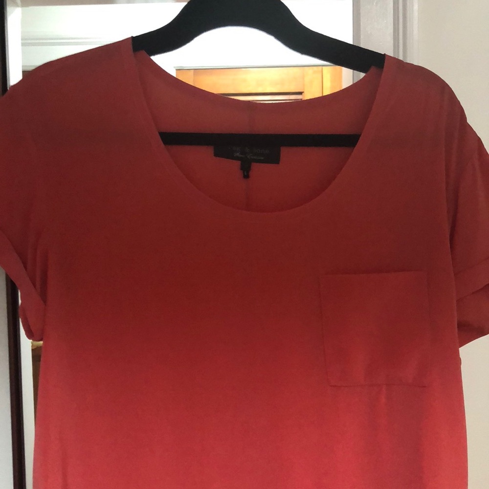 Orange rag and bone T-shirt blouse